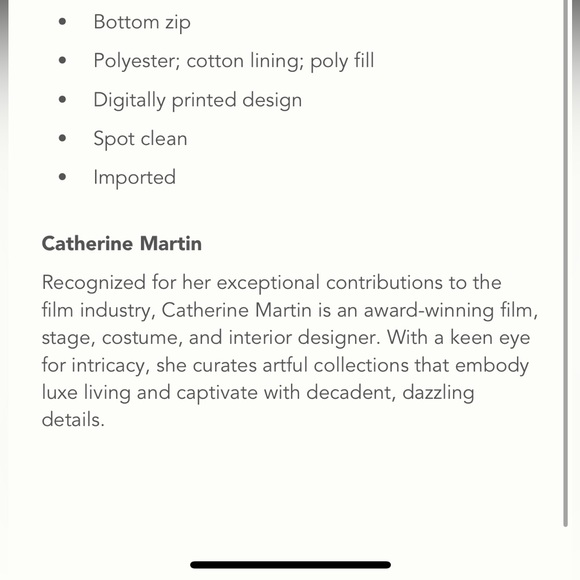 Catherine Martin X Anthropologie embellished pillows * - Picture 7 of 14